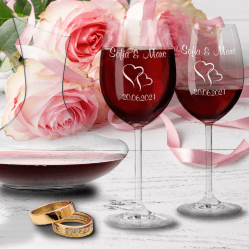 Leonardo Geschenk-Set zur Hochzeit: Rotweingläser und Dekanter mit...