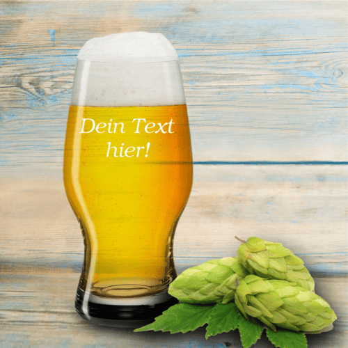 Craft-beer-glas 0,33l Leonardo mit Gravur - Wunschtext