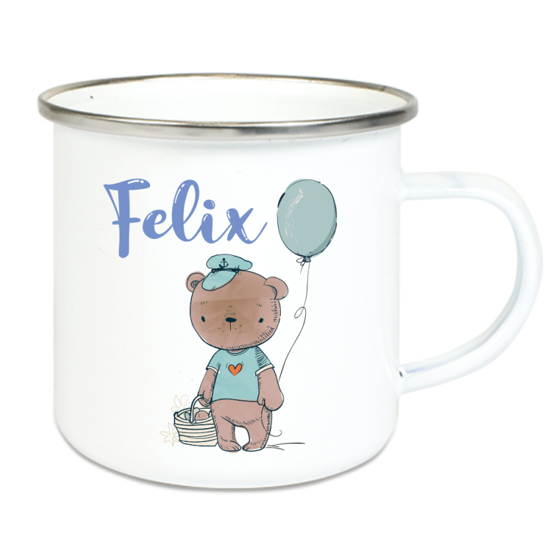 Bild von   emaille tasse kinder mit deinepng | fotogeschenkideende 🎀 Geschenke mit eigenem Foto Motiv o Text
