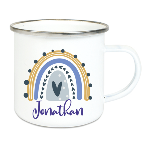 Personalisierte Tasse für Kinder Regenbogen