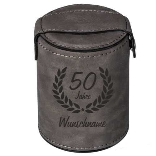 Personalisierter Würfelbecher zum 50.Geburtstag