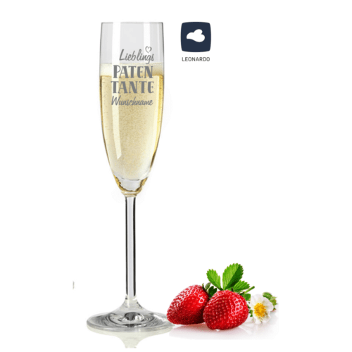 Personalisiertes Sektglas Lieblingspatentante mit Wunschnamen
