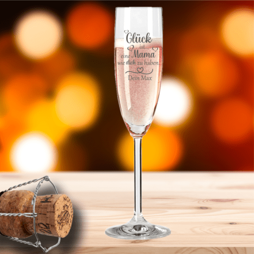 Sektglas von Leonardo Glück ist eine Mama
