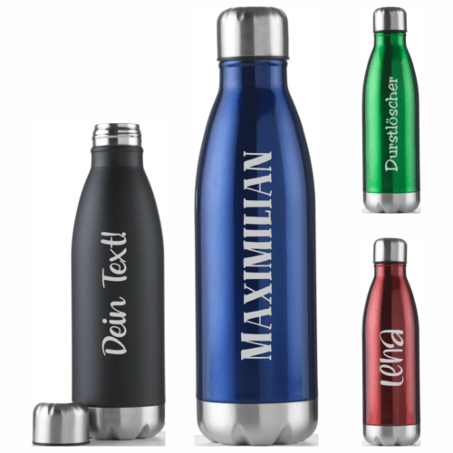 Trinkflasche 500 ml - Dein Name oder Text