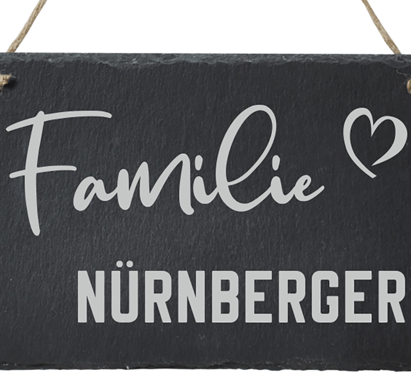 Bild von   tuerschild aus schiefer familipng | fotogeschenkideende 🎀 Geschenke mit eigenem Foto Motiv o Text