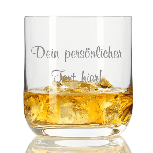 personalisiertes Whisky-Glas mit Deinem Wunschtext