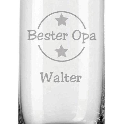 Trinkglas von Leonardo mit deiner Wunschgravur - Bester Opa