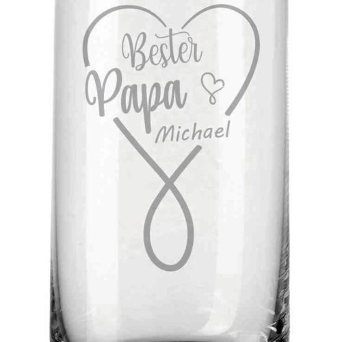 Trinkglas von Leonardo mit deiner Wunschgravur - Infinity Bester...
