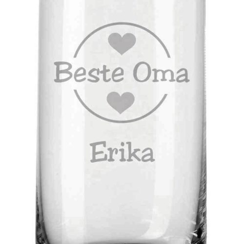 Trinkglas von Leonardo mit deiner Wunschgravur - Beste Oma