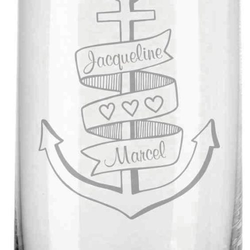 Trinkglas von Leonardo mit deiner Wunschgravur - Anker