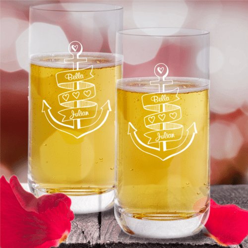 Trinkgläser von Leonardo mit deiner Wunschgravur - Anker