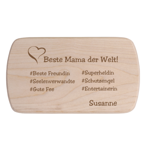Brotbrett mit Deiner Wunschgravur #Mama