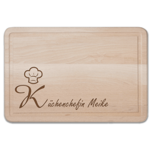 Schneidebrett mit Gravur - Küchenchefin