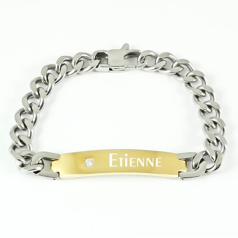 Bild von   panzer armband mit gravur edeljpg | fotogeschenkideende 🎀 Geschenke mit eigenem Foto Motiv o Text
