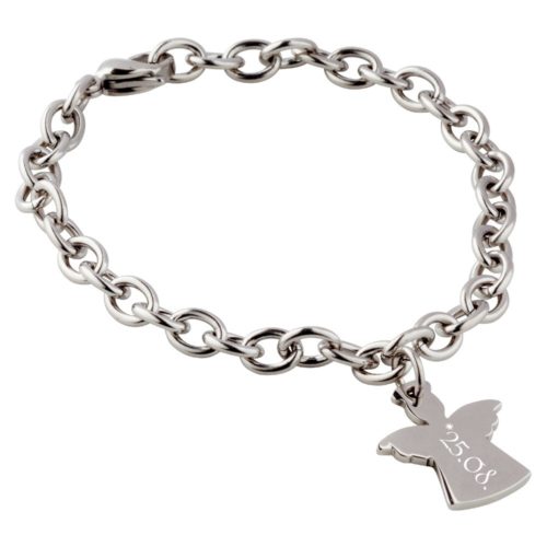 Armband mit Gravur Schutz-Engel Edelstahl