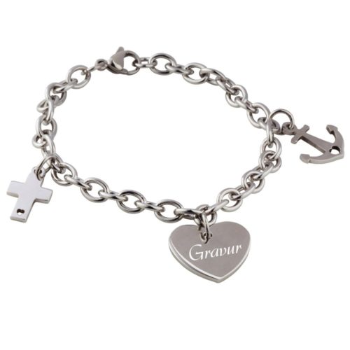Armband mit Gravur Glaube Liebe Hoffnung