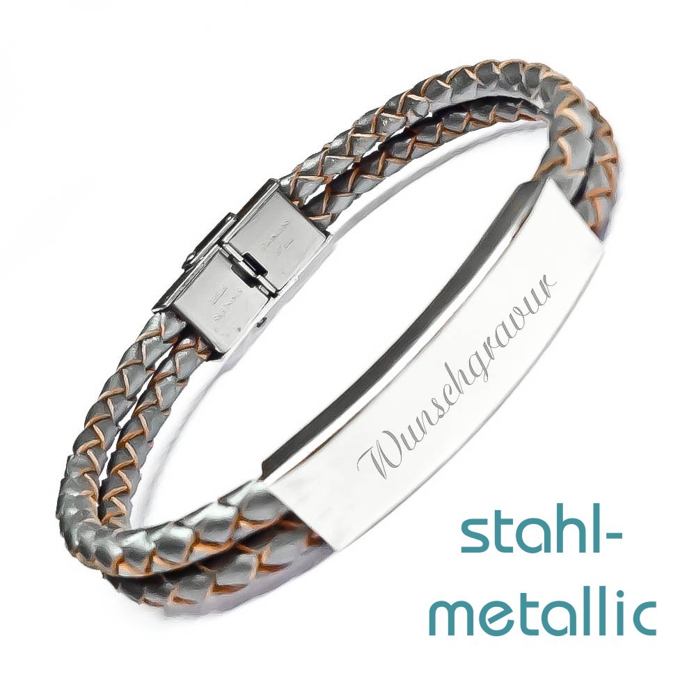 Bild von   leder armband mit gravur twistjpg | fotogeschenkideende 🎀 Geschenke mit eigenem Foto Motiv o Text