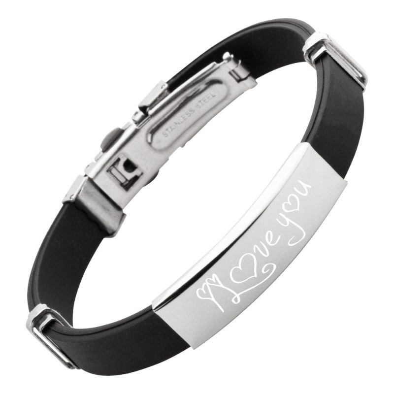 Bild von   armband mit gravur kautschuk kjpg | fotogeschenkideende 🎀 Geschenke mit eigenem Foto Motiv o Text