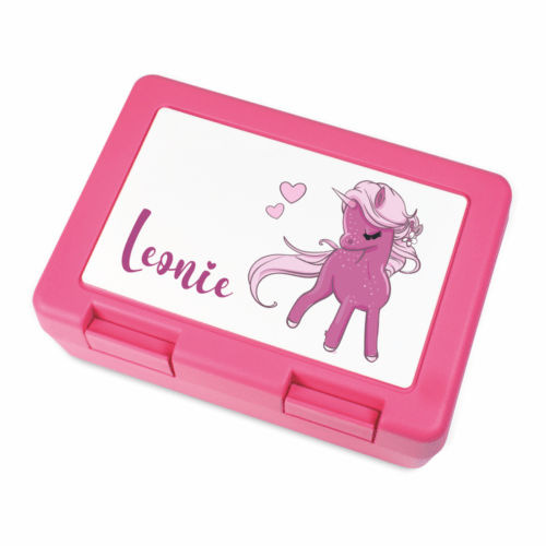 Brotdose mit Namen Einhorn