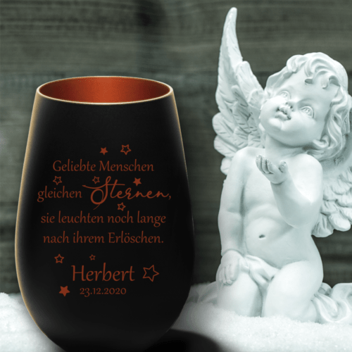 Personalisiertes Windlicht Erinnerungslicht - Geliebte Menschen in...