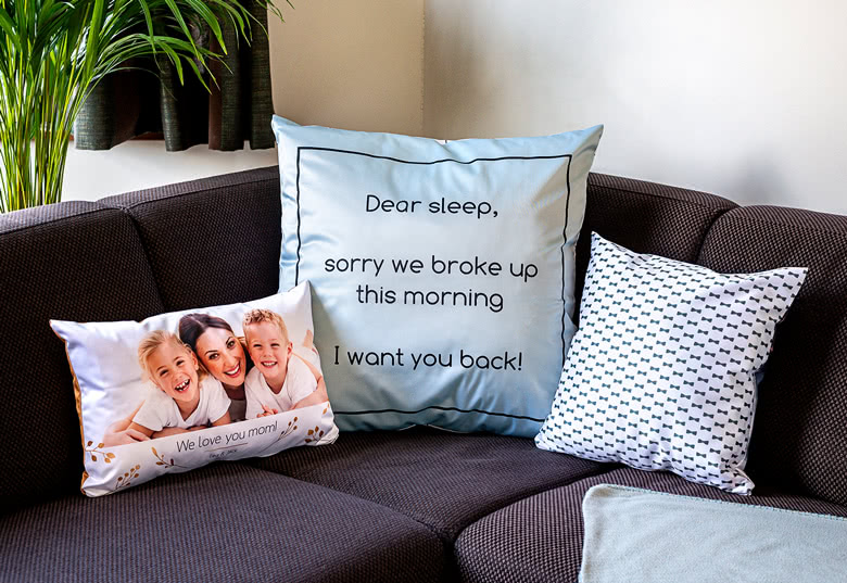 Bild von   quadratisches kissenjpg | fotogeschenkideende 🎀 Geschenke mit eigenem Foto Motiv o Text