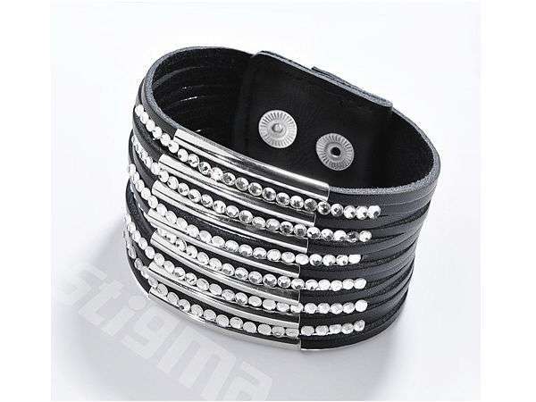 Bild von   schickes lederarmband mit glaejpg | fotogeschenkideende 🎀 Geschenke mit eigenem Foto Motiv o Text