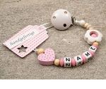 Bild von   baby schnullerkette mit namenjpg | fotogeschenkideende 🎀 Geschenke mit eigenem Foto Motiv o Text