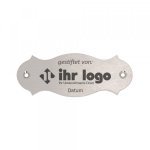 Bild von   bankschild aus edelstahl gravjpg | fotogeschenkideende 🎀 Geschenke mit eigenem Foto Motiv o Text