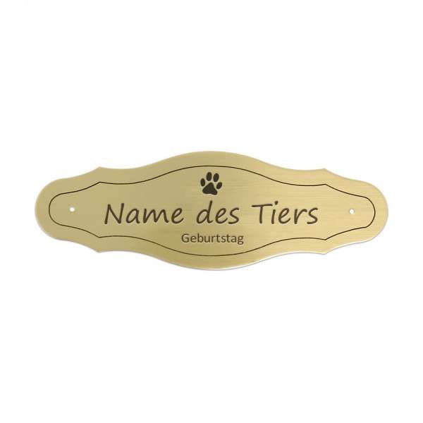 Bild von   tierschild aus messing gravurjpg | fotogeschenkideende 🎀 Geschenke mit eigenem Foto Motiv o Text