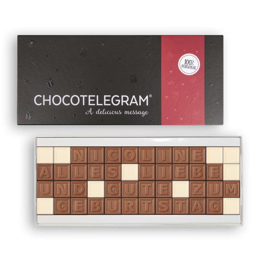 Bild von   chocotelegram praesentkarton jpg | fotogeschenkideende 🎀 Geschenke mit eigenem Foto Motiv o Text