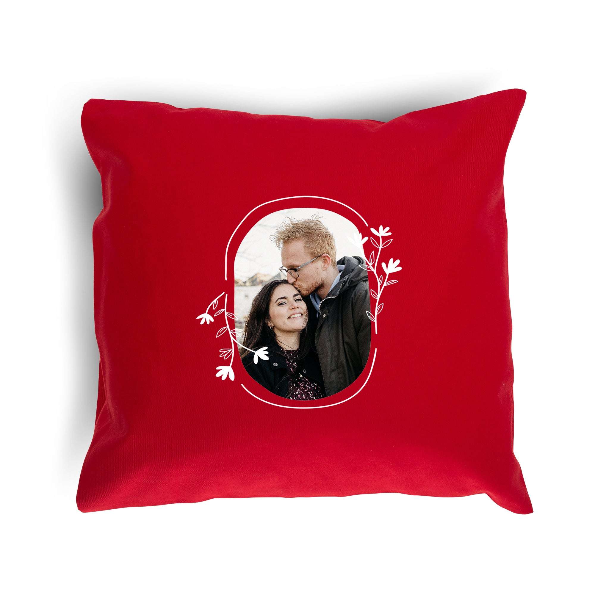 Bild von   kissen  x  cm rot ohjpg | fotogeschenkideende 🎀 Geschenke mit eigenem Foto Motiv o Text