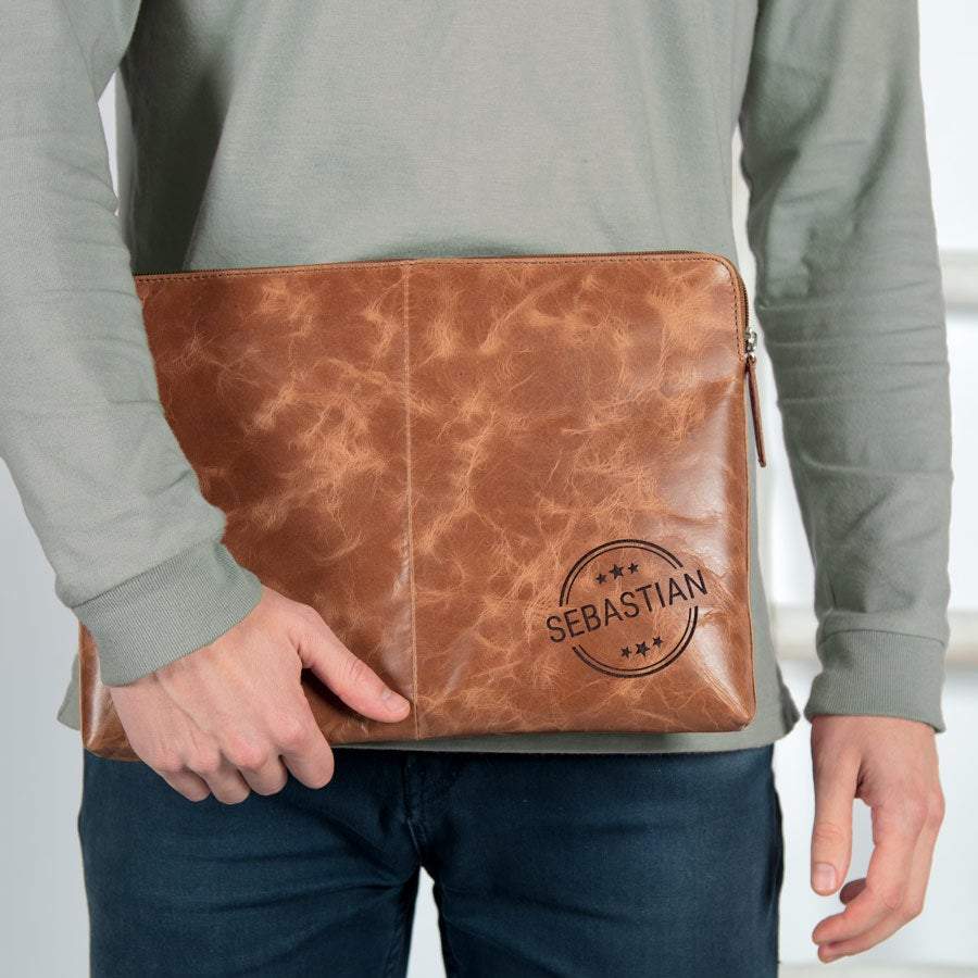 Bild von   laptoptasche leder braun jpg | fotogeschenkideende 🎀 Geschenke mit eigenem Foto Motiv o Text