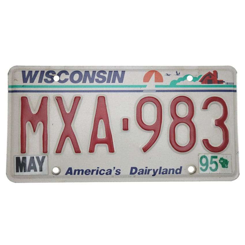 Bild von   us kennzeichen wisconsin orijpg | fotogeschenkideende 🎀 Geschenke mit eigenem Foto Motiv o Text