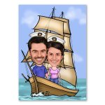 Bild von   erstellung karikatur capitn ajpg | fotogeschenkideende 🎀 Geschenke mit eigenem Foto Motiv o Text