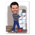 Bild von   erstellung karikatur fliesenlejpg | fotogeschenkideende 🎀 Geschenke mit eigenem Foto Motiv o Text