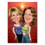 Bild von   erstellung karikatur sonnenuntjpg | fotogeschenkideende 🎀 Geschenke mit eigenem Foto Motiv o Text