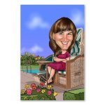 Bild von   erstellung karikatur strandkorjpg | fotogeschenkideende 🎀 Geschenke mit eigenem Foto Motiv o Text