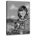 Bild von   erstellung karikatur strandkorjpg | fotogeschenkideende 🎀 Geschenke mit eigenem Foto Motiv o Text