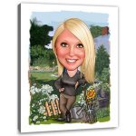 Bild von   erstellung karikatur garten chjpg | fotogeschenkideende 🎀 Geschenke mit eigenem Foto Motiv o Text