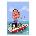 Bild von   erstellung karikatur motorbootjpg | fotogeschenkideende 🎀 Geschenke mit eigenem Foto Motiv o Text