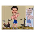 Bild von   erstellung karikatur bodybuildjpg | fotogeschenkideende 🎀 Geschenke mit eigenem Foto Motiv o Text