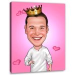 Bild von   erstellung karikatur knig cajpg | fotogeschenkideende 🎀 Geschenke mit eigenem Foto Motiv o Text