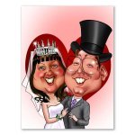 Bild von   erstellung karikatur hochzeitjpg | fotogeschenkideende 🎀 Geschenke mit eigenem Foto Motiv o Text