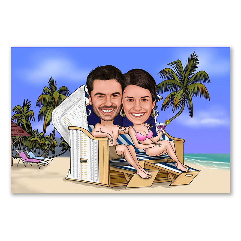 Bild von   erstellung karikatur paar im sjpg | fotogeschenkideende 🎀 Geschenke mit eigenem Foto Motiv o Text