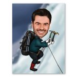 Bild von   erstellung karikatur bergsteigjpg | fotogeschenkideende 🎀 Geschenke mit eigenem Foto Motiv o Text