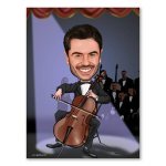 Bild von   erstellung karikatur cellistjpg | fotogeschenkideende 🎀 Geschenke mit eigenem Foto Motiv o Text