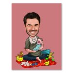Bild von   erstellung karikatur papa cajpg | fotogeschenkideende 🎀 Geschenke mit eigenem Foto Motiv o Text