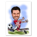 Bild von   erstellung karikatur fussballjpg | fotogeschenkideende 🎀 Geschenke mit eigenem Foto Motiv o Text