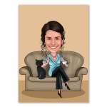 Bild von   erstellung karikatur cat ladyjpg | fotogeschenkideende 🎀 Geschenke mit eigenem Foto Motiv o Text