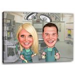 Bild von   erstellung karikatur arzt im ojpg | fotogeschenkideende 🎀 Geschenke mit eigenem Foto Motiv o Text